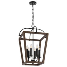 Sigrid 6 Light Iron Pendant